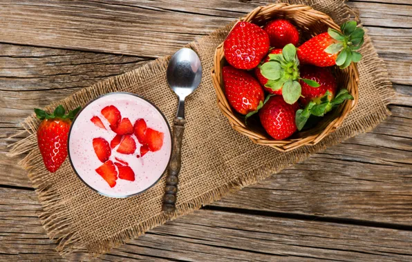 Picture strawberry, drink, smoothies