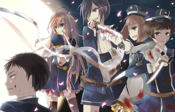 Anime, art, characters, Touken Ranbu