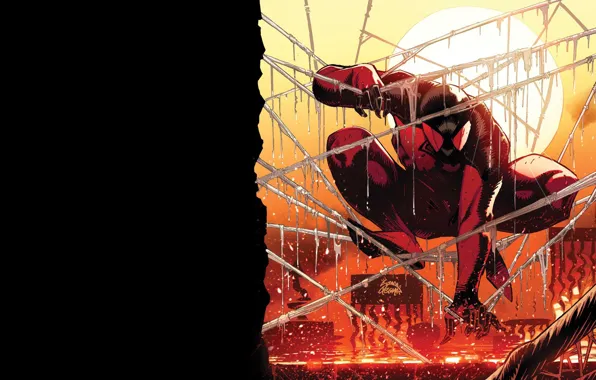 Sunset, comic, spider man, Marvel Comics, Clone, Scarlet spider, Cain