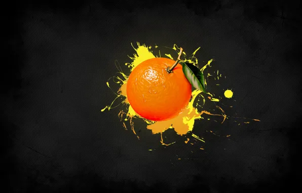Yellow, strip, paint, Orange, fruit
