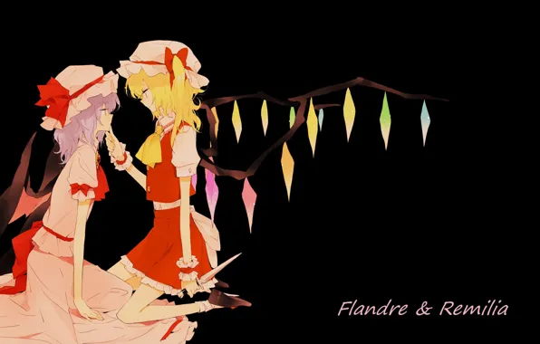 Knife, crystals, black background, cap, sisters, art, on my knees, pink dress