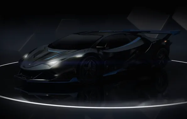 Auto, Lamborghini, Machine, Car, Render, Supercar, Night, Aventador