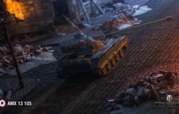 The city, fire, the game, France, tanks, wot, world of tanks, World of Tanks