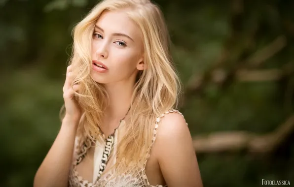 Look, hair, blonde, bokeh, Oliver Photo Classic, Sandra Strobel