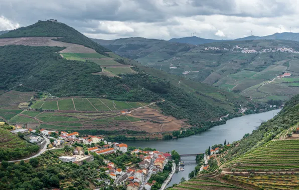 Picture Home, Mountains, Panorama, Roof, Portugal, Nature, Portugal, Mountains