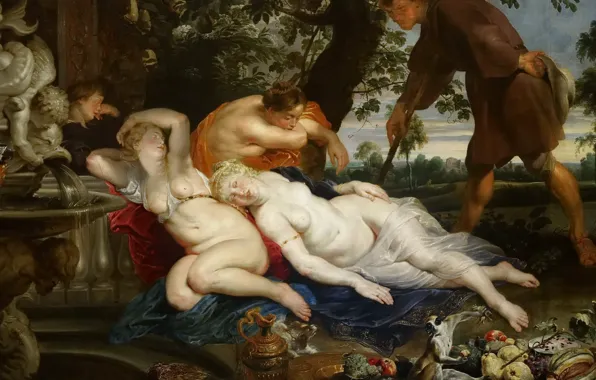 Erotic, picture, Peter Paul Rubens, mythology, Pieter Paul Rubens, Cimon and Iphigenia