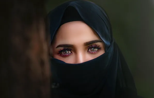 Eyes, look, eyes, sight, The veil, Paranja
