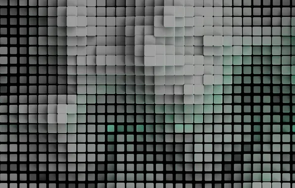 Picture abstraction, background, cubes