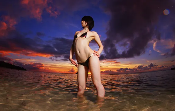 Beach, asian, bikini