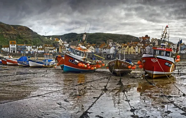 The city, photo, England, ships, yachts, boats, States