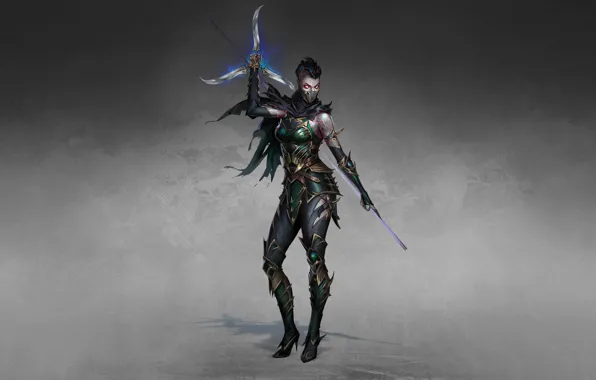 Girl, Minimalism, Style, Girl, Warrior, Fighter, Style, Warrior