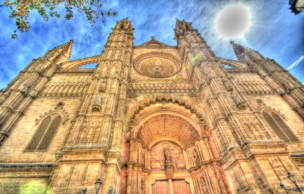 Palma, hdr, Cathedral, architecture, Spain, Mallorca