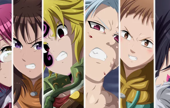 Picture game, anime, manga, oriental, asiatic, Nanatsu no Taizai, japonese, Seven Deadly Sins