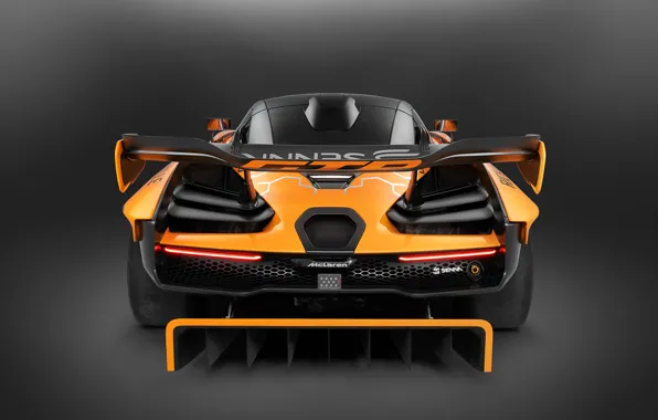 Concept, McLaren, GTR, racing car, rear view, 2018, Senna
