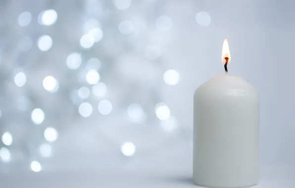 Picture macro, candles, Christmas, bokeh