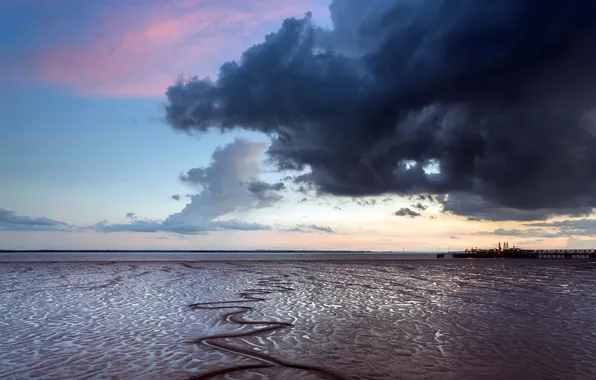 Sea, the sky, landscape