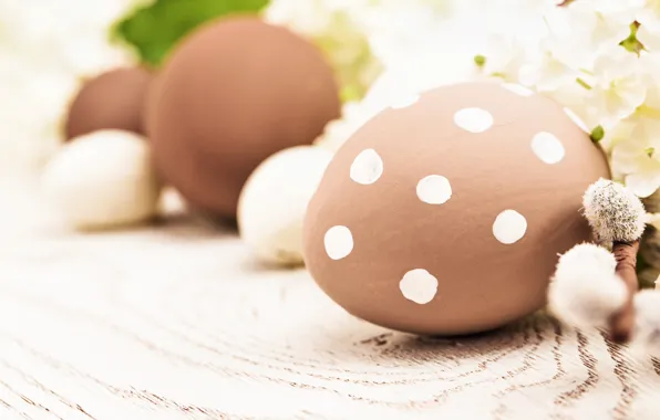 Flowers, eggs, spring, Easter, flowers, spring, Easter, eggs