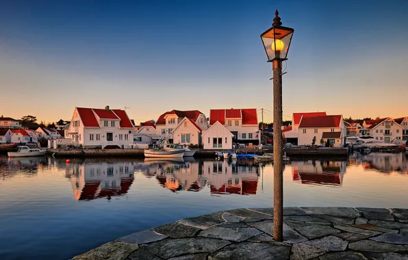 Norway, lantern, Norway, Skudeneshavn