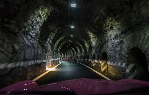 Picture Italy, the tunnel, Lombardy, Stelvio