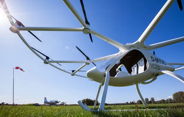 Aircraft, technology, drone, aerial vehicle, Volocopter, Volocopter 2X