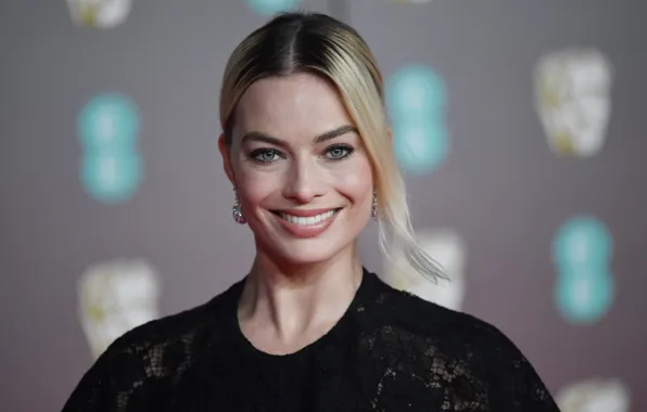 Look, smile, actress, blonde, look, blonde, actress, Margot Robbie