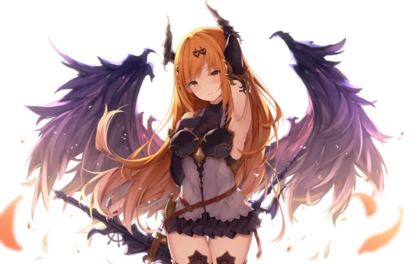 anime girl with wings
