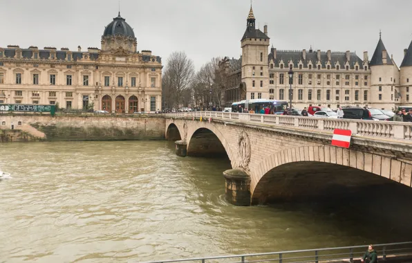 Picture Bridge, The city, River, Architecture, Bridge, River, Town