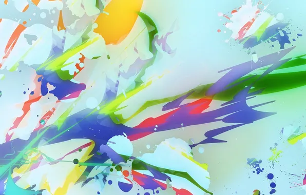 Abstraction, paint, figure, color, spot