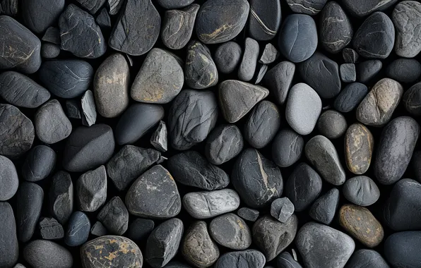 Pebbles, stones, texture, grey background, grey, stones, pebbles, pebbles