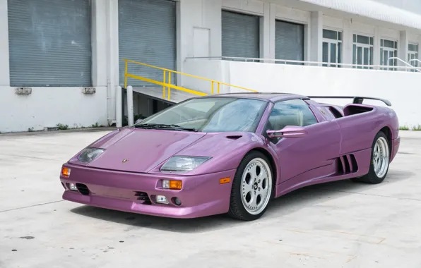 Lamborghini, Diablo, front view, Lamborghini Diablo VT Roadster