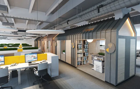 Interior, cabin, the room, equipment, OpenSpace