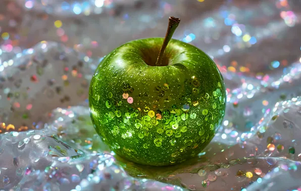 Apple, Apples, Food, The green Apple