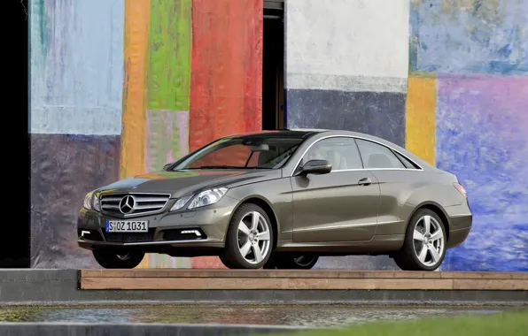 Wall, colored, mercedes-benz, coupe, e350