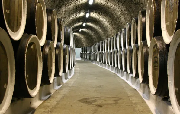 Wine, different, Crimea, barrels, warehouses