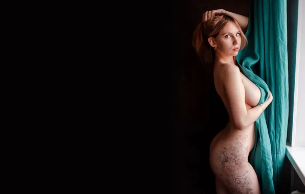 Ass, chest, look, sexy, pose, model, naked, body