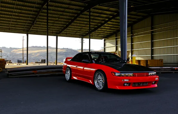 Nissan, hangar, canopy, silvia, s13