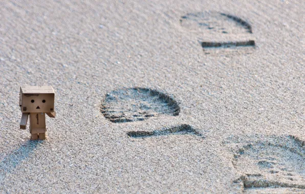 Beach, traces, danbo