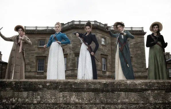 Picture Lena Headey, Bella Heathcote, Lily James, Suki Waterhouse, prejudice and zombies, Hermione Corfield, Pride and …