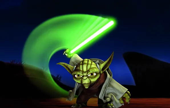 Sword, Jedi, Star Wars: The Clone Wars, master yoda, Star wars: the clone Wars, Yoda