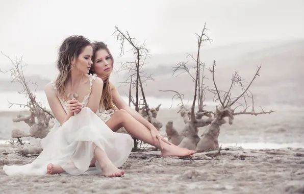 Picture girl, nature, background