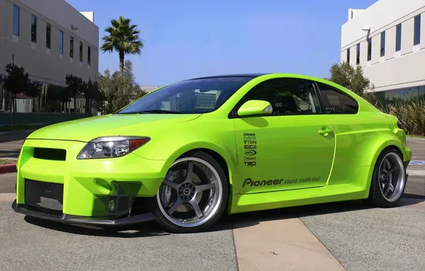 Picture tuning, green, Widebody, Scion