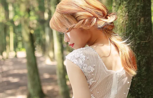 Picture summer, girl, face, hair, cutie