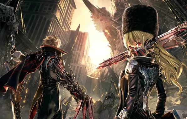 The city, the game, ruins, Code Vein
