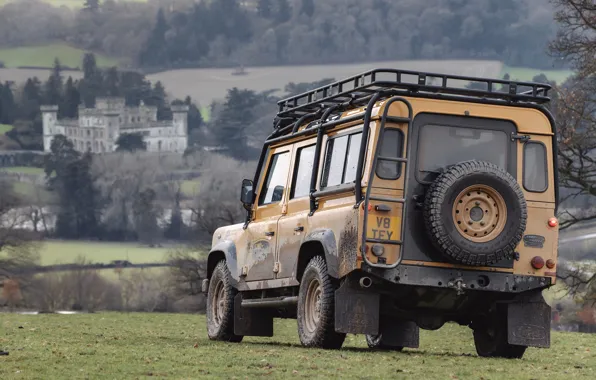 SUV, Land Rover, rear view, Defender, V8, 5.0 L., 2021, Works V8 Trophy