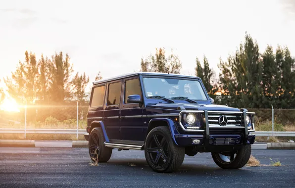 Picture Blue, Tuning, Mercedes, AMG, Drives, SUV, Gaelic, G-class