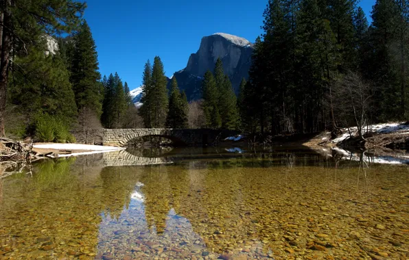 Picture landscape, bridge, nature, river