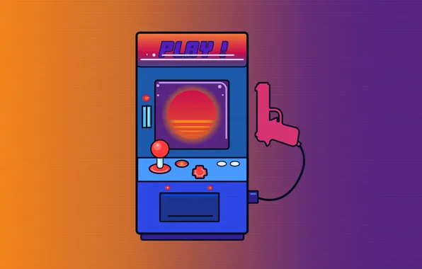 Minimalism, Music, Background, Machine, 80s, Illustration, Play, 80's