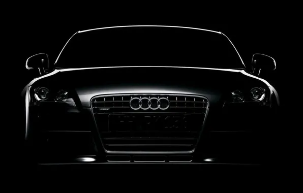 Audi, black, contour