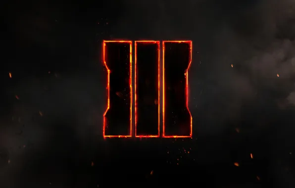 Picture smoke, sparks, Call of Duty: Black Ops 3, logotip