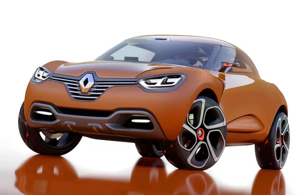 Concept, lights, logo, Renault, the front, Reno, Captur